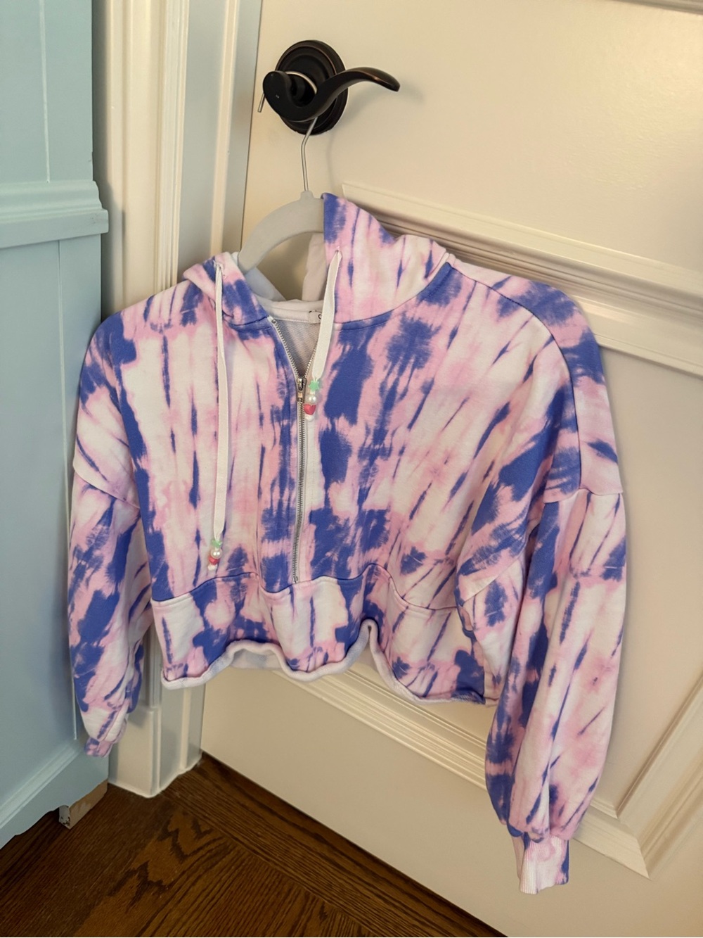 OLIVIA RUBIN Lavender & Pink Tie-Dye Zip Hoodie